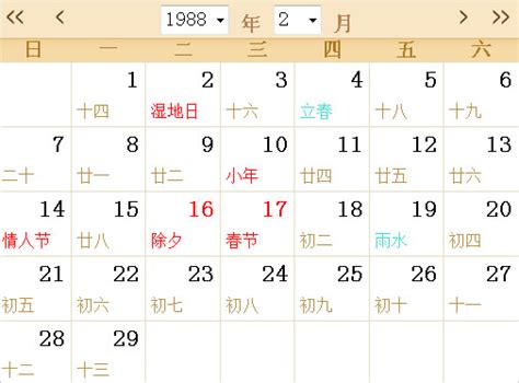 1988年4月|1988年日历表,1988年农历表（阴历阳历节日对照表）